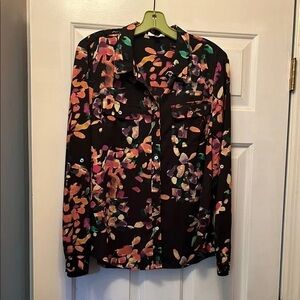 Vibrant Multicolor Women's Button Down Shirt